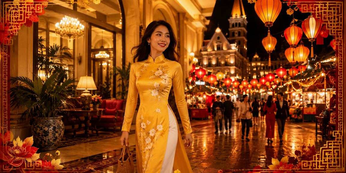 Không khí chợ đêm Đà Lạt với màn hình hiển thị kèo VIP và bonus cao cấp