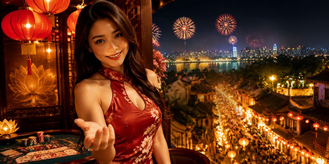 Người chơi bài tại Hà Nội với không khí đèn lồng truyền thống