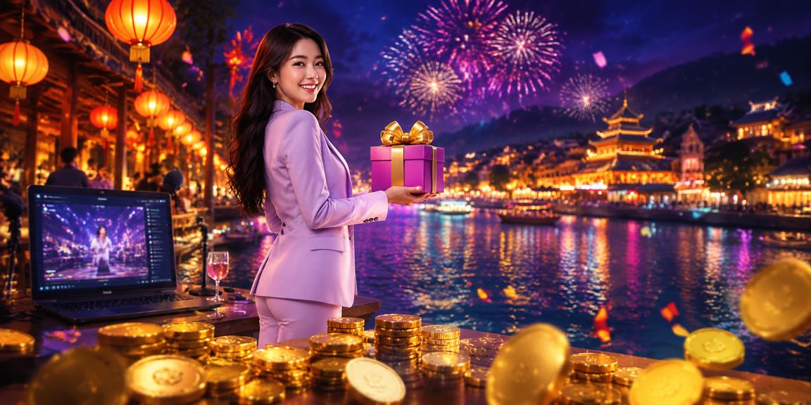 Không khí lễ hội cá cược và casino sôi động tại Huế với đèn màu rực rỡ