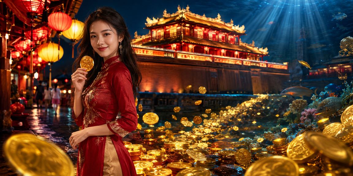 Ánh đèn lung linh của chợ đêm Huế bên cạnh không gian cá cược giải trí