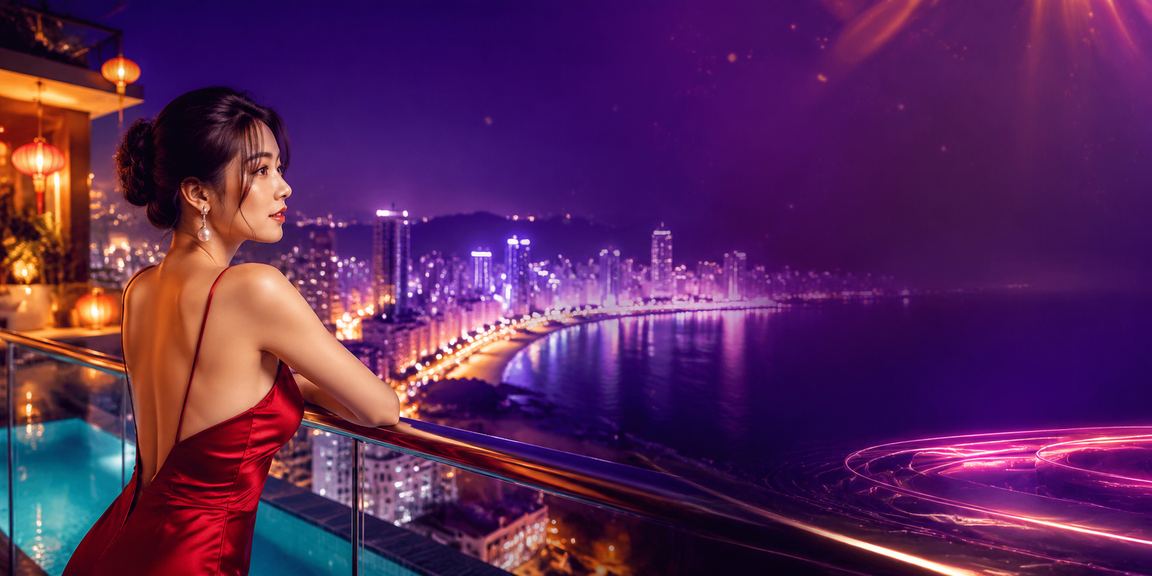 Màn hình cá cược bóng đá phát sáng neon tại Nha Trang về đêm